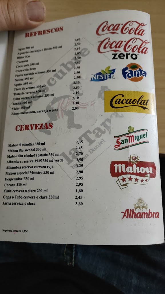 Descubre La Tapa de Can Daniel — Carta