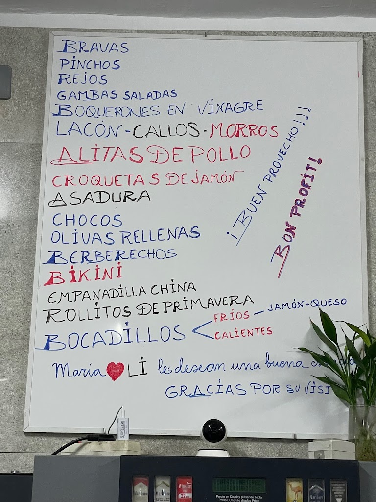 Bar Gavilan — Carta