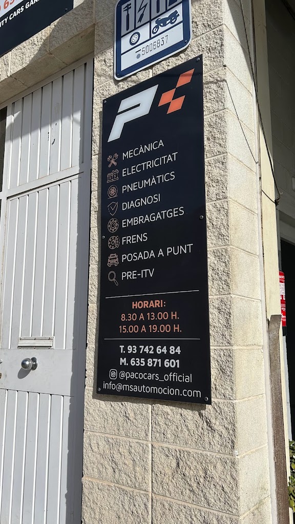 PACO CARS GARAGE — Del propietario
