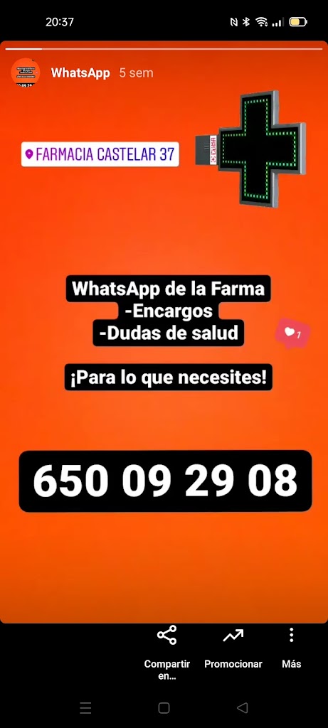 Farmacia Castelar 37 — Del propietario