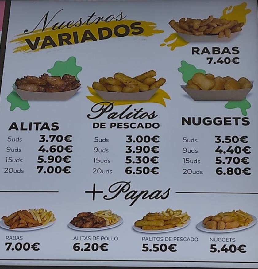 Pepe Chiringo Jinamar — Carta