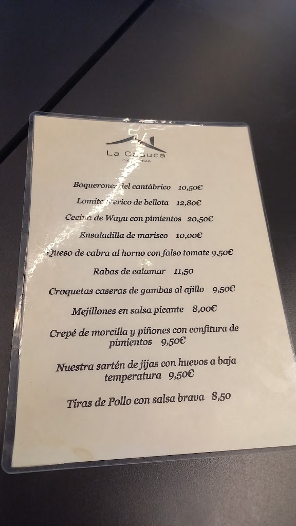 La casuca del Gorbea — Carta