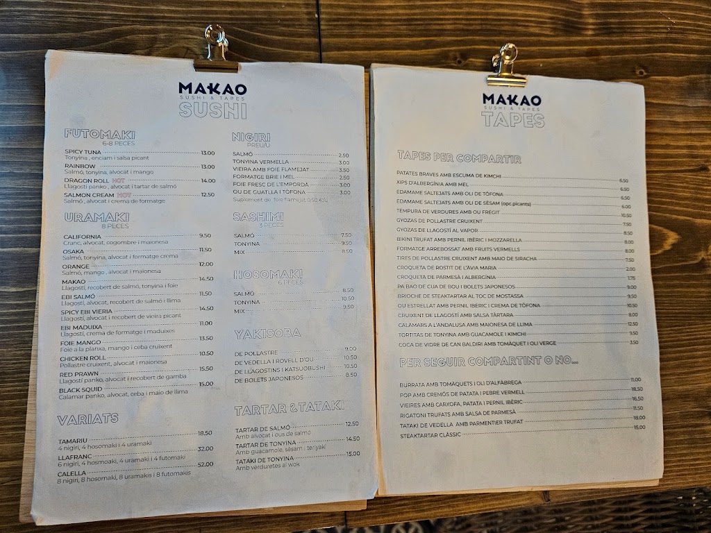 Makao — Carta