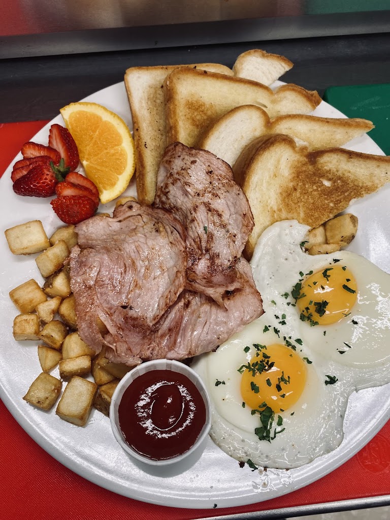 Steak and eggs