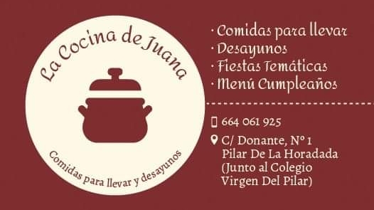 La Cocina de Juana Pilar de la Horadada — Carta