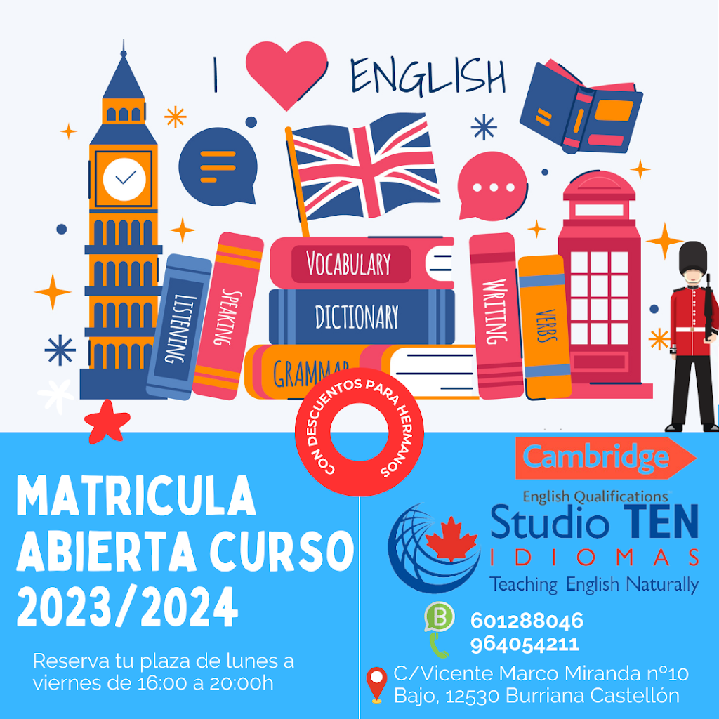 Escola d'Idiomes StudioTen — Del propietario