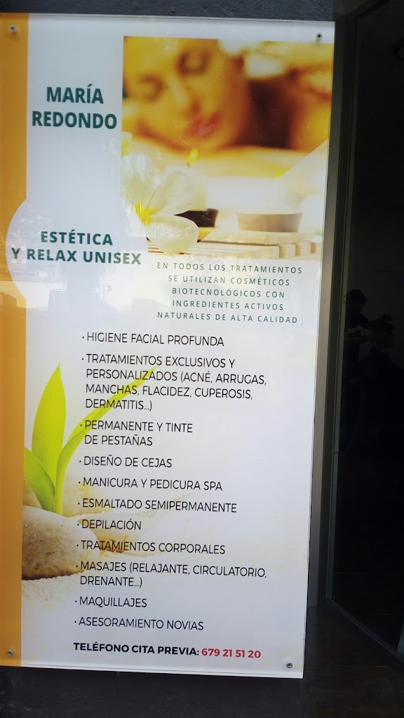 Estetica Maria Redondo (Alaquas) — Carta