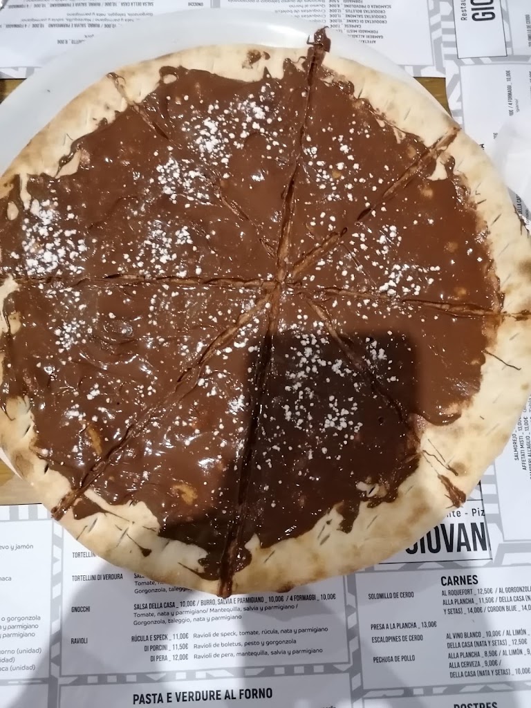 Restaurante Pizzeria Giovanni — Carta
