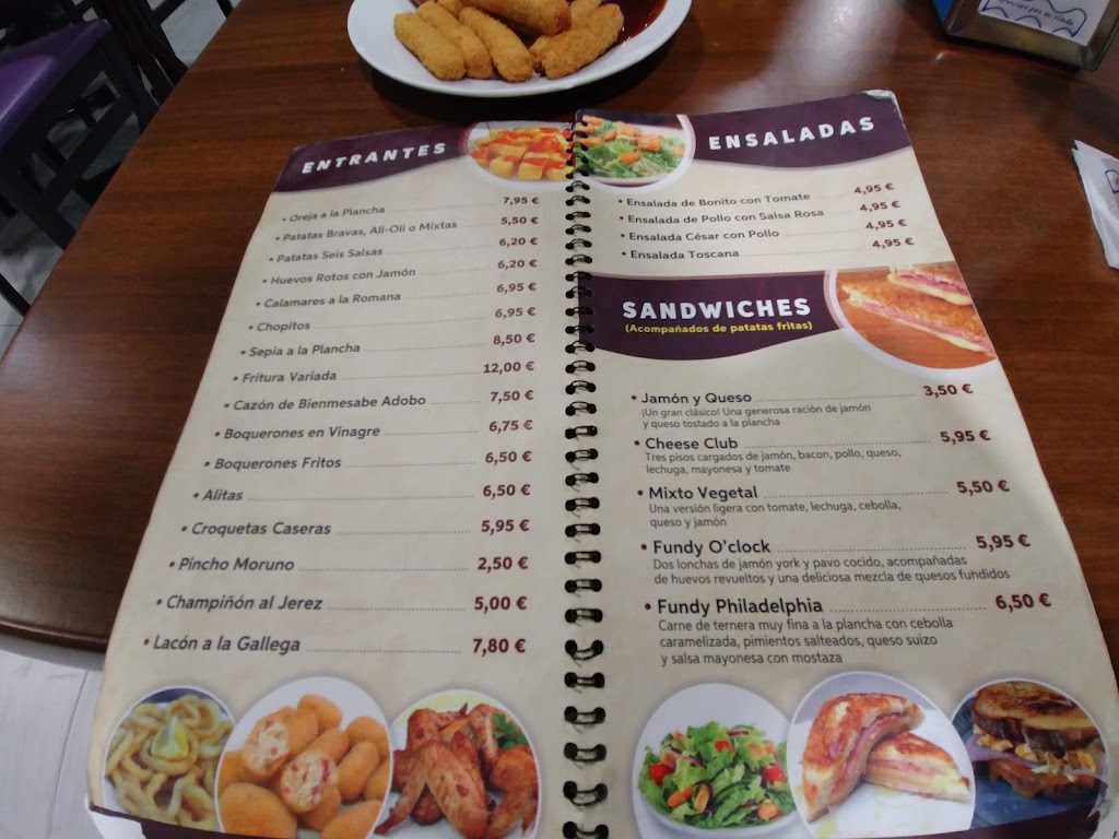Bar Restaurante Anas — Carta