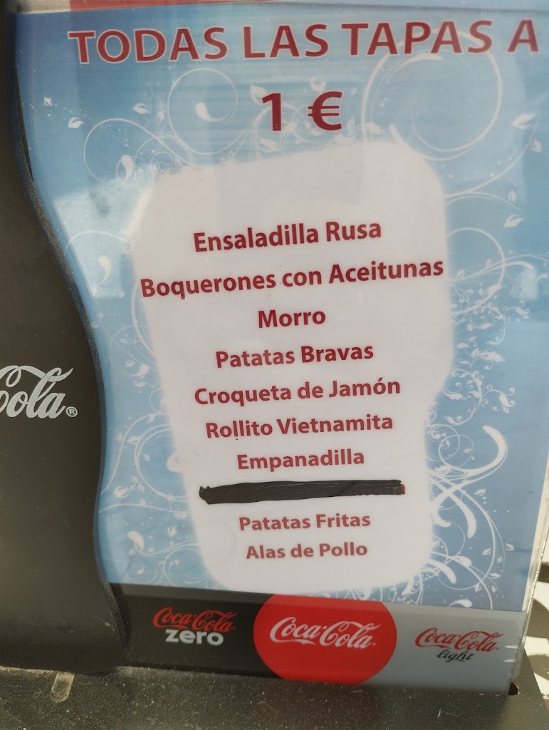 Tasca Gat — Carta