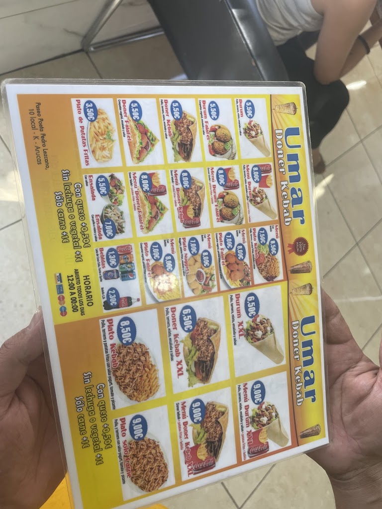 Umar Doner Kebab — Carta