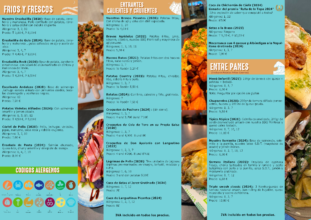 Restaurante Somos de temporada — Carta