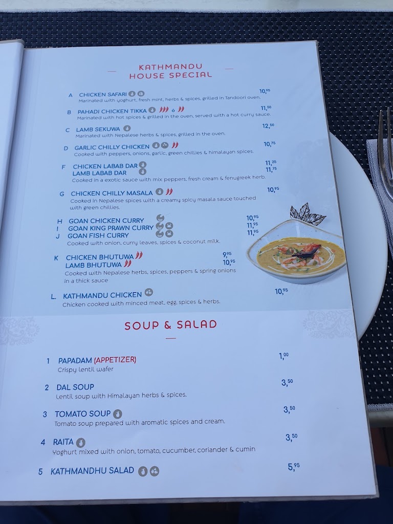 Kathmandu Restaurant — Carta