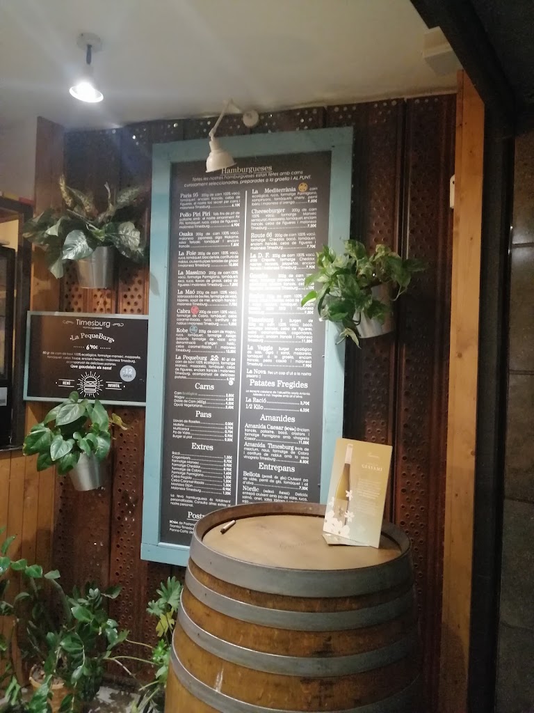 Timesburg Sant Cugat — Carta