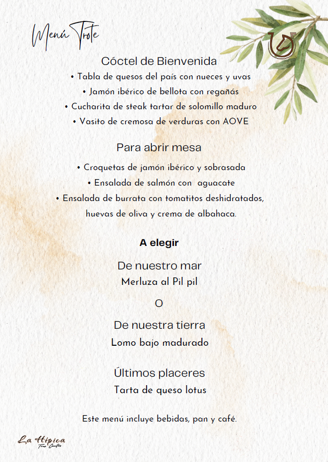 La Hipica Tres Cantos — Carta
