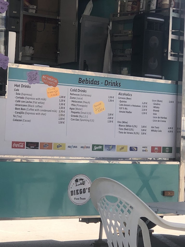 Diego's Food truck — Carta