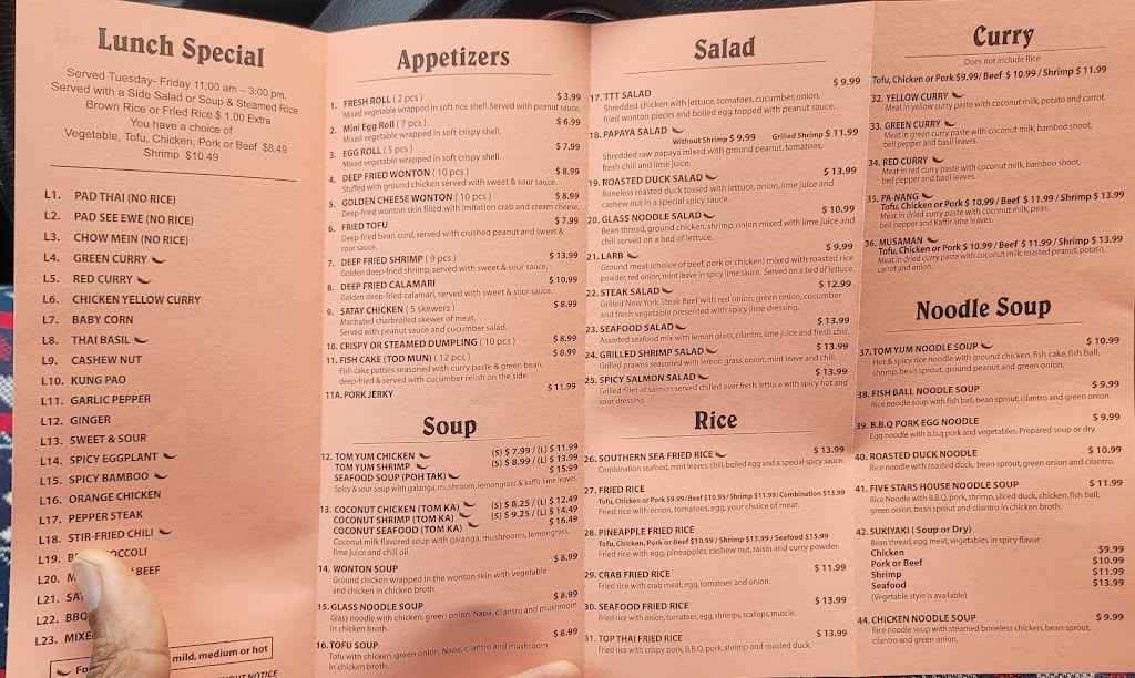 Top Thai Table