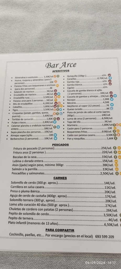 Arce — Carta