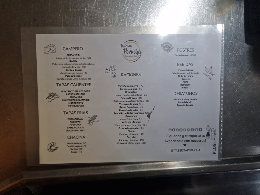 Taberna Perucha — Carta