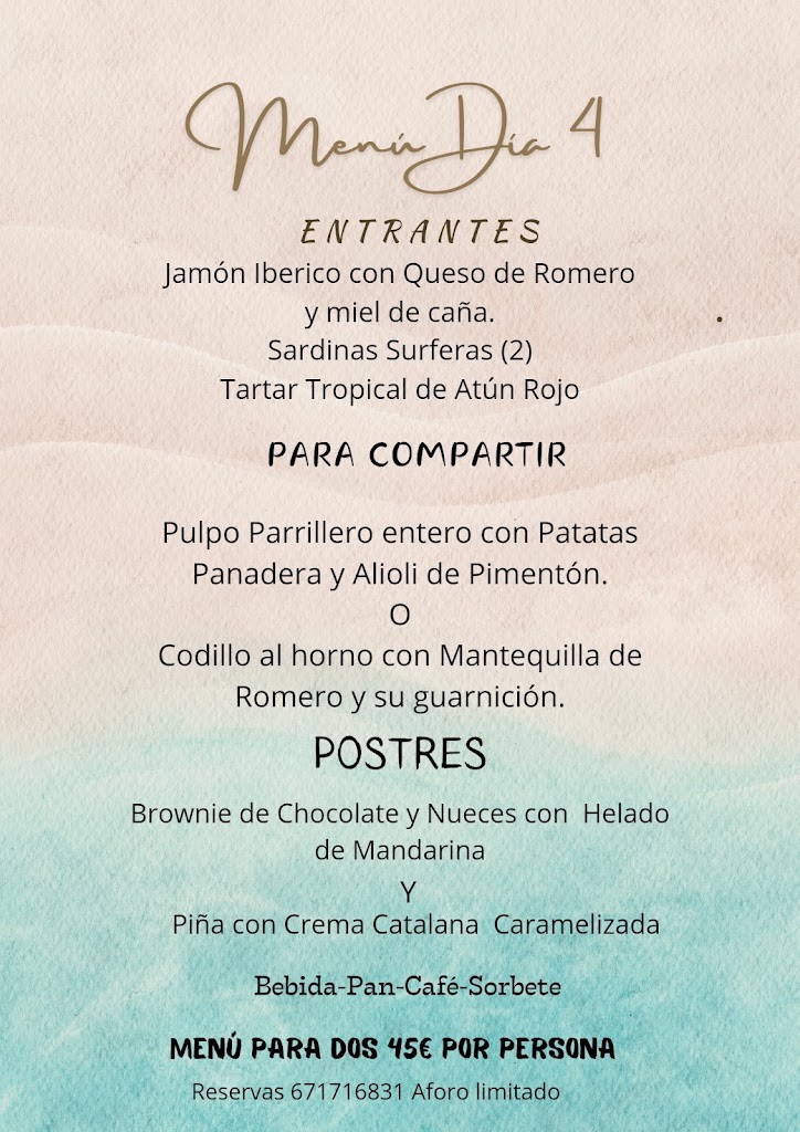 La Isla — Carta