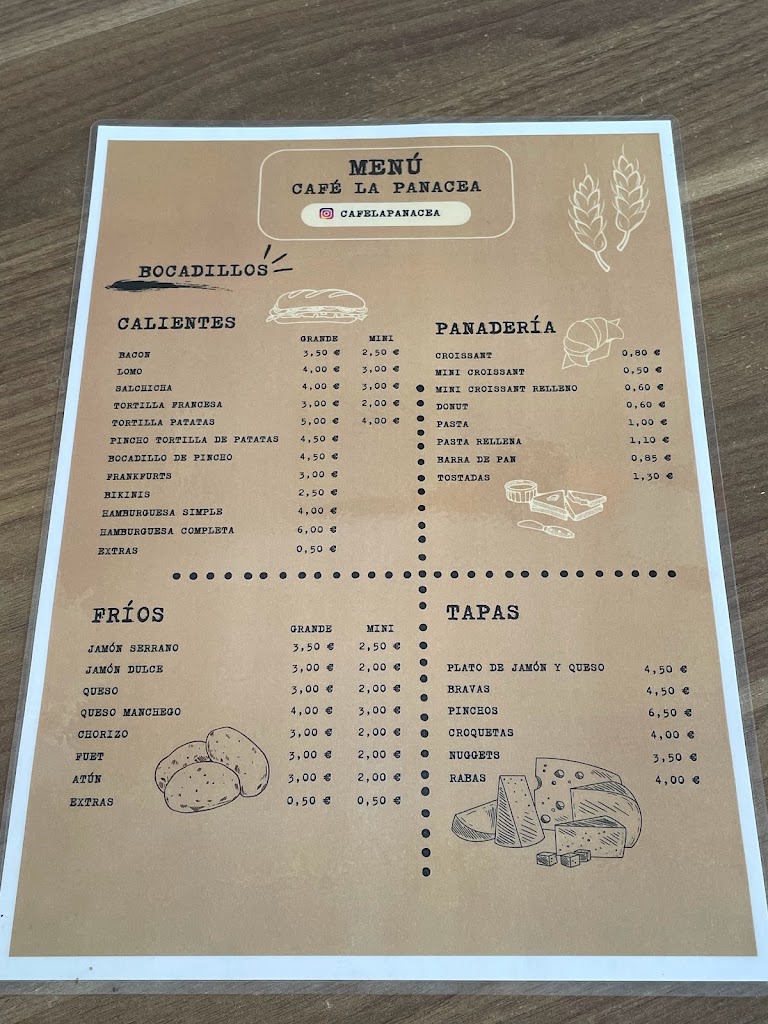 La Panacea — Carta