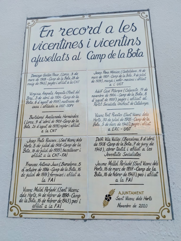 Bar Montserrat — Carta