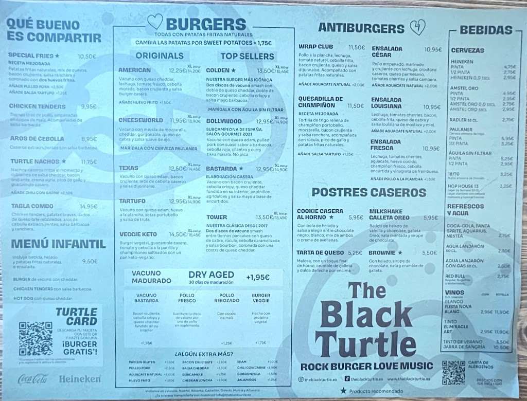 The Black Turtle - Bonaire — Carta