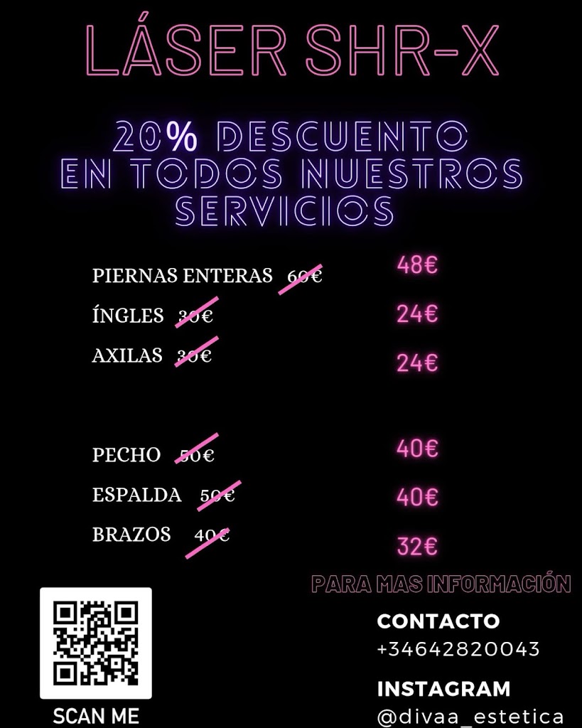 Peluqueria y Estetica Diva — Carta