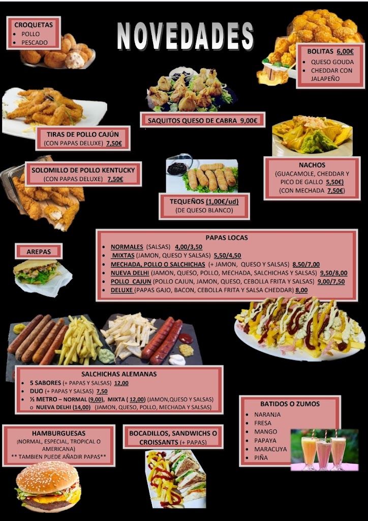 Bar Nueva Delhi — Carta