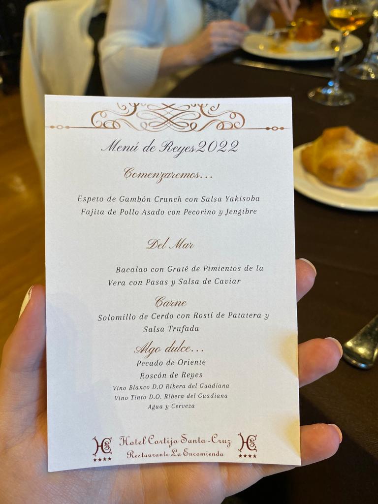 Restaurante La Encomienda — Carta