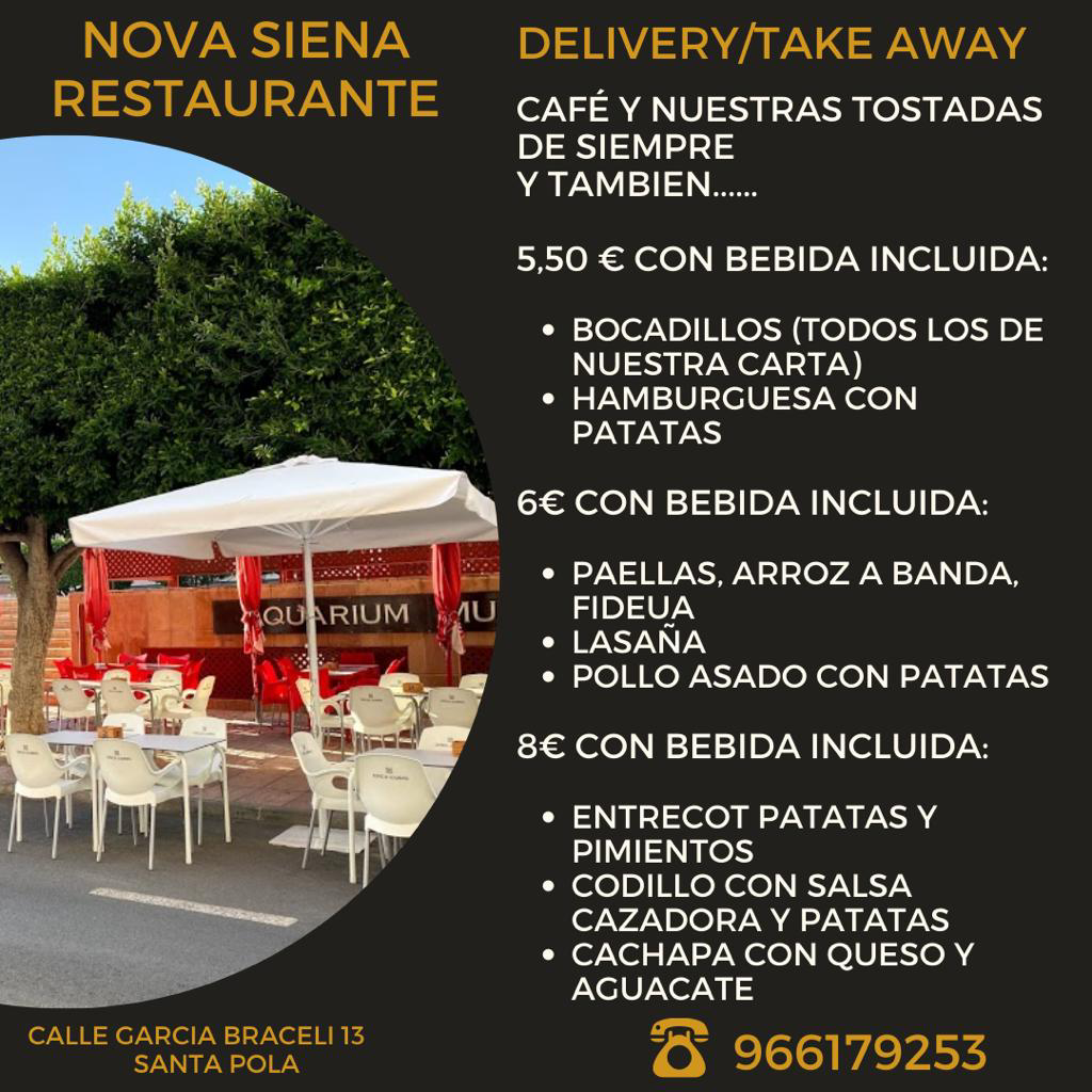 Nova Siena Restaurante — Carta