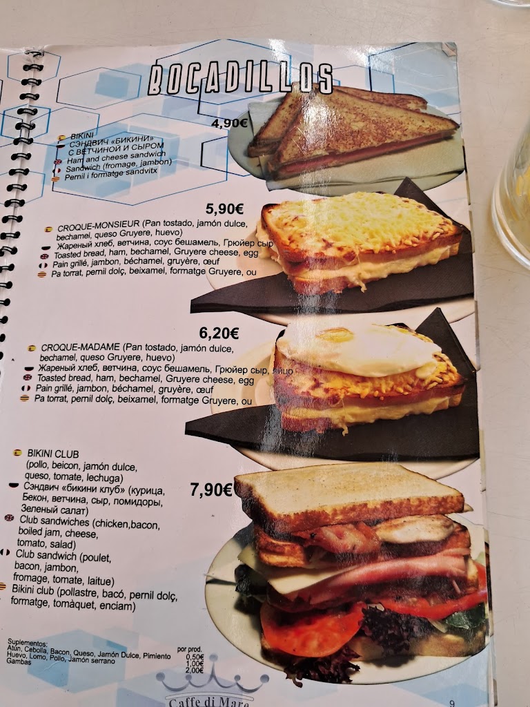 Caffe di Mare — Carta