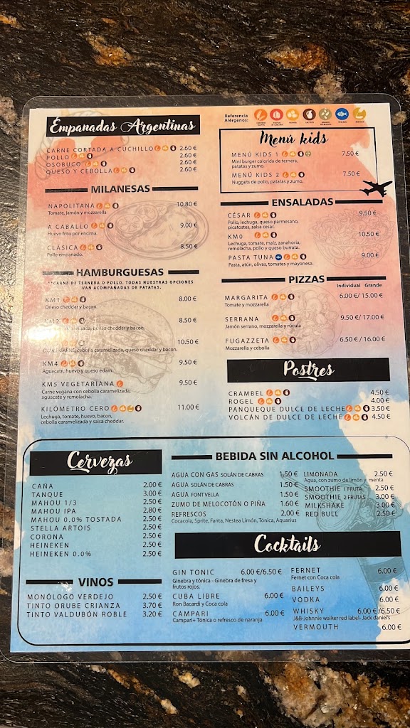 La Pausa — Carta