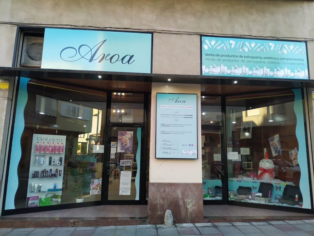 Aroa, Venta de productos de peluqueria y estetica.
