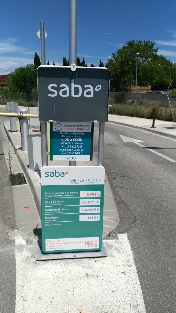 Parking Saba Estacion Tren Figueres — Del propietario