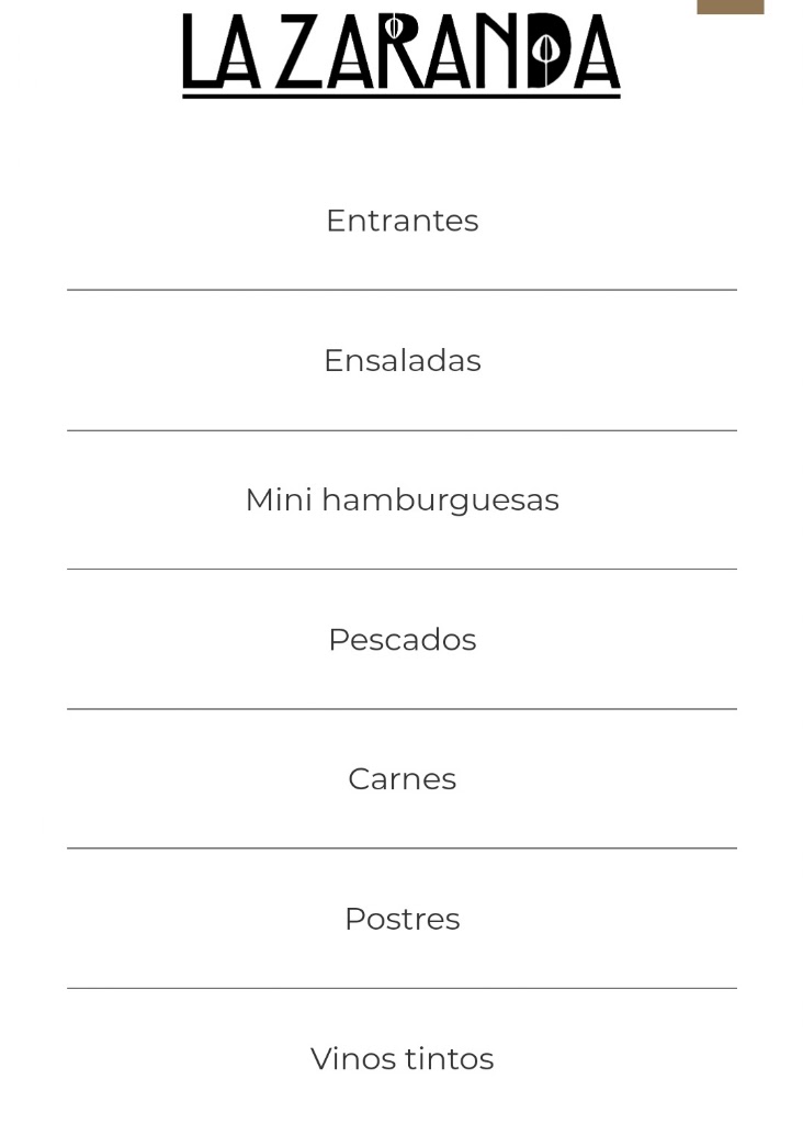 Restaurante la Zaranda / Restaurantes en Yecla — Carta