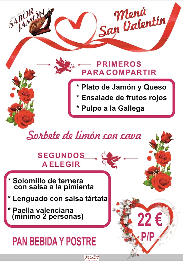 Meson Braseria SABOR JAMON. — Carta