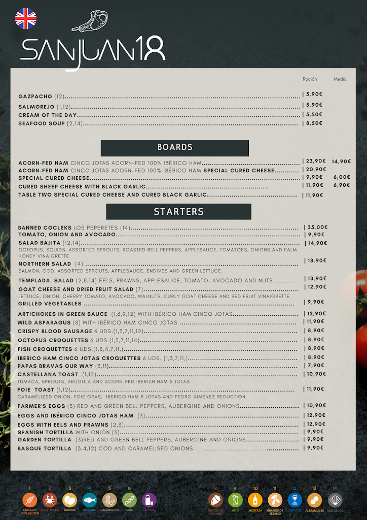 San Juan 18 — Carta