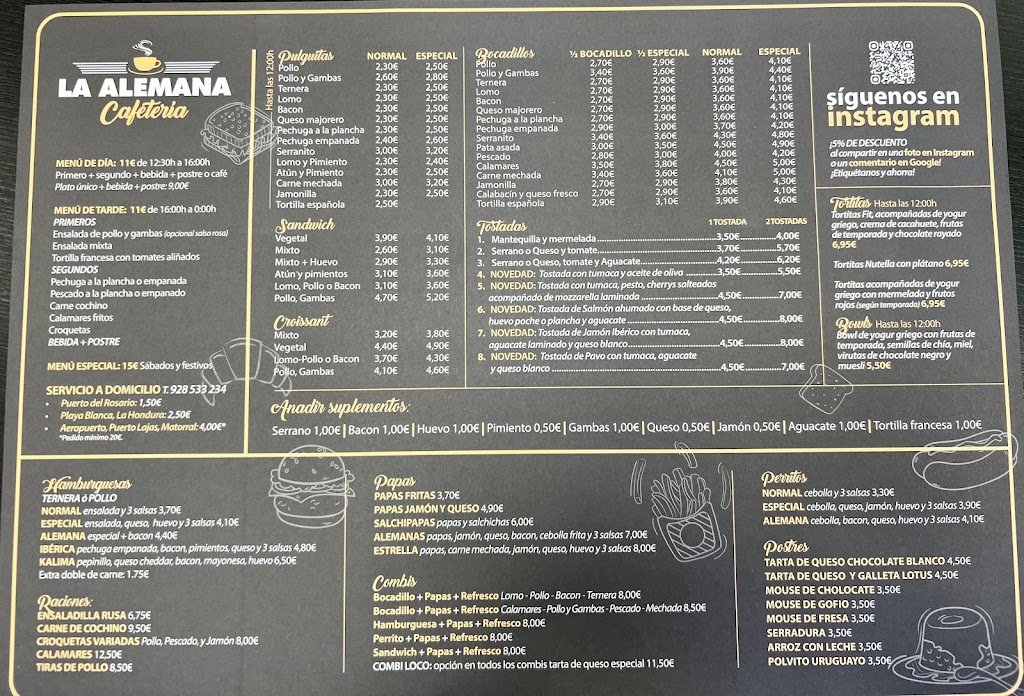 La Alemana — Carta