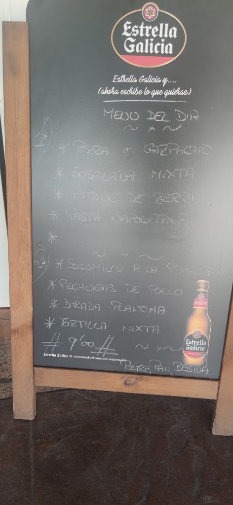 Restaurante El Tardon — Carta