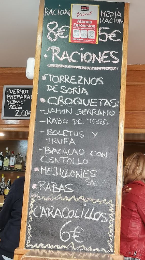 Cafe La Barca — Carta