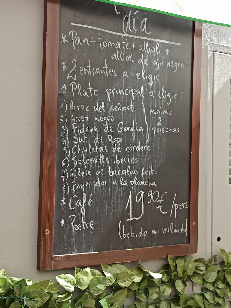 Restaurante Buen Lugar — Carta