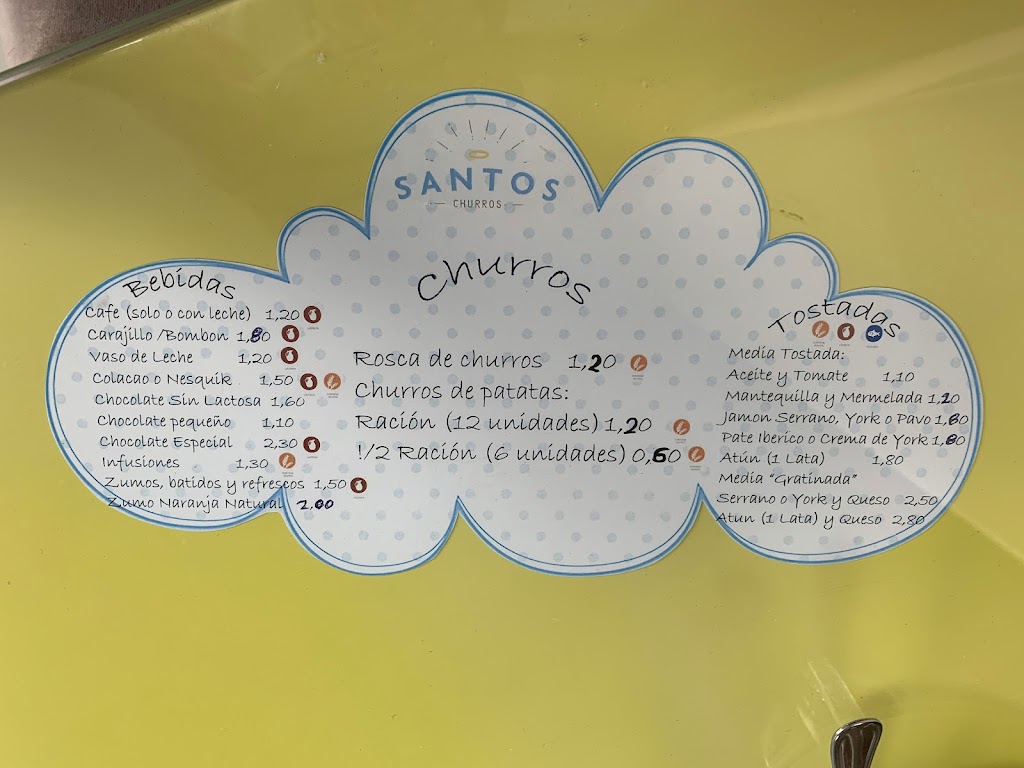 Santos Churros — Carta
