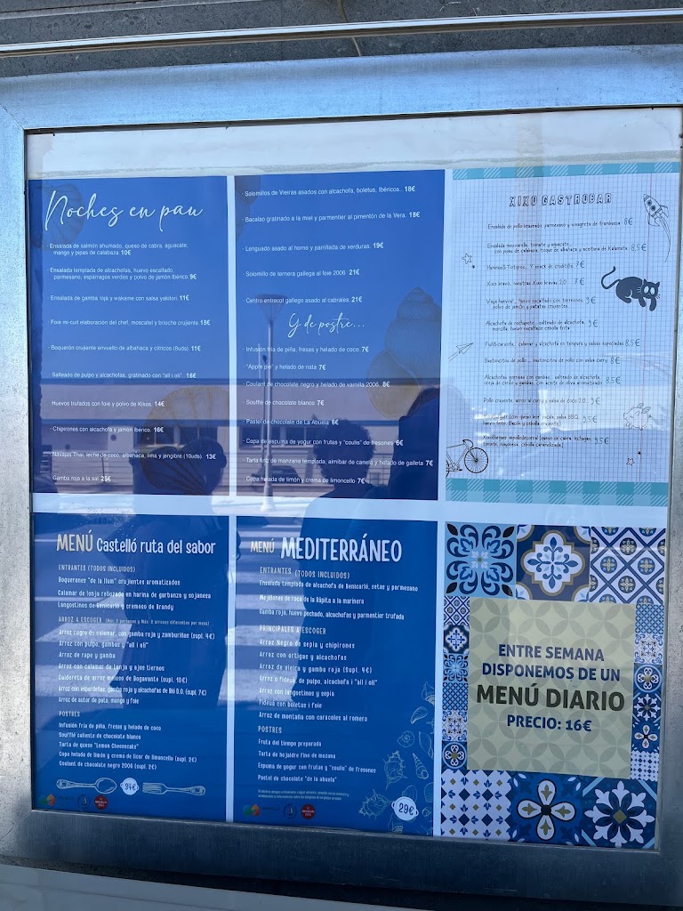 Pau Restaurant — Carta