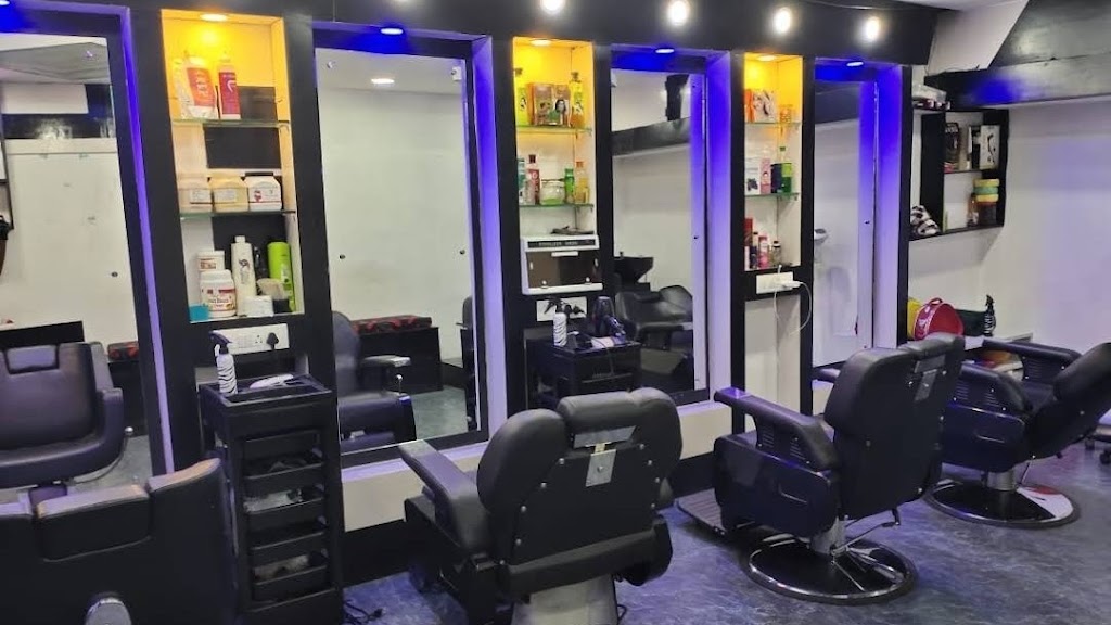Black White Unisex Hair Beauty Salon