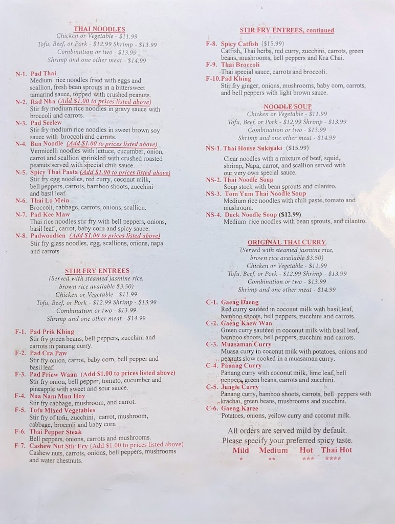 The Thai House and Sushi Bar