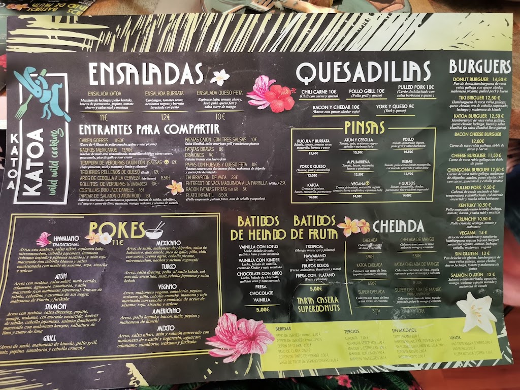 Katoa wild wild cooking — Carta