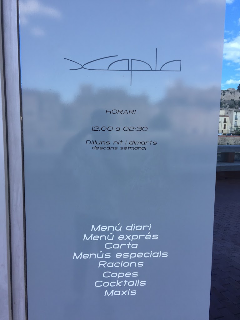 Restaurante Cocteleria Xapla — Carta