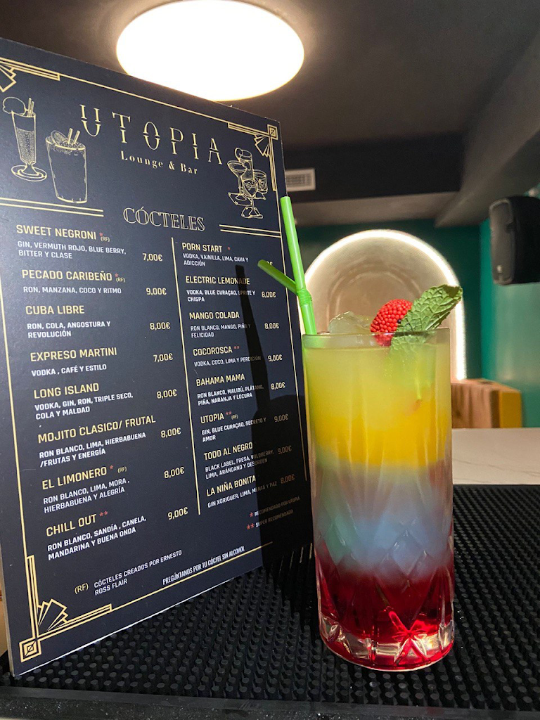 Utopia Lounge & Bar — Carta
