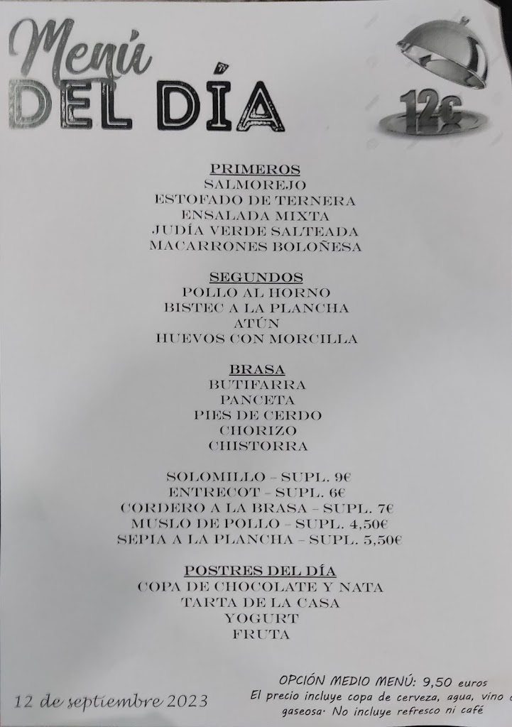 Hidalgo II Bar - Restaurant — Carta